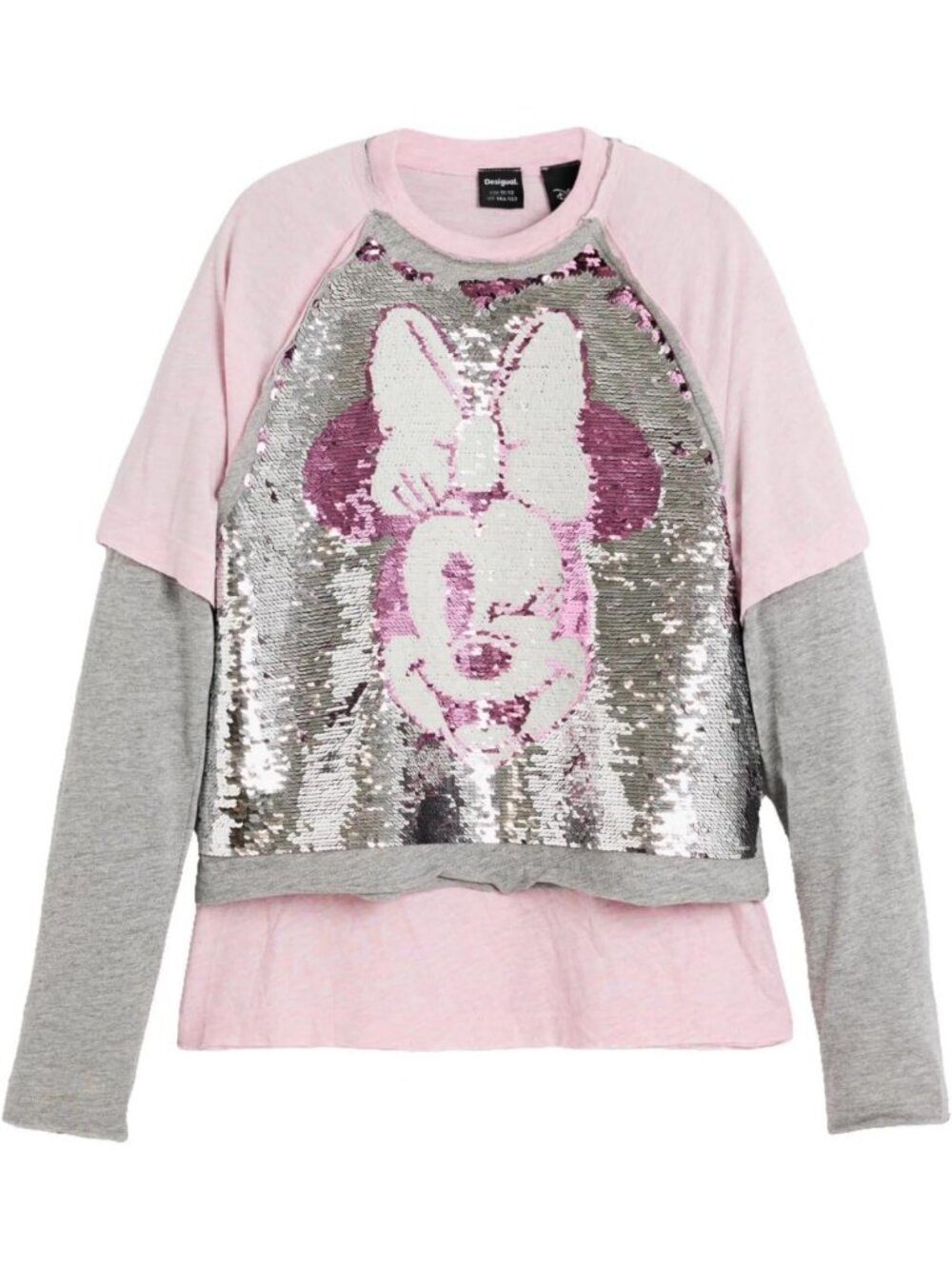 Girls' Sequin Minnie Graphic Tee - Fun & Stylish Casual Top for Kids
